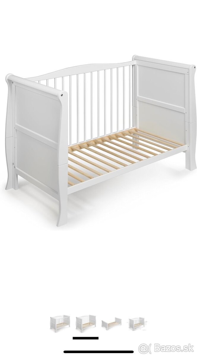 Variovatelna detska postielka + kvalitny bambusovy matrac - 11