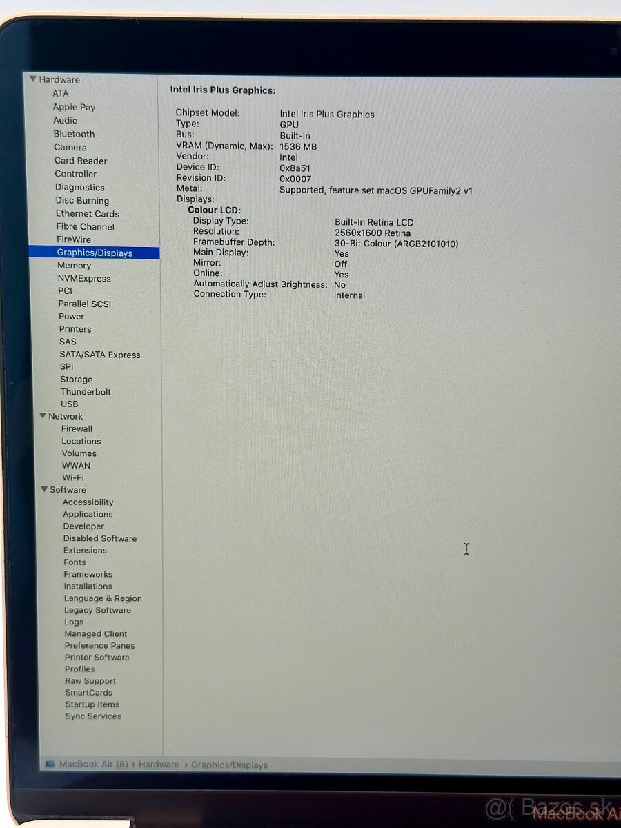 Macbook air 13,3" i5 512gb Gold 2020 / Záruka 12 mes. - 11