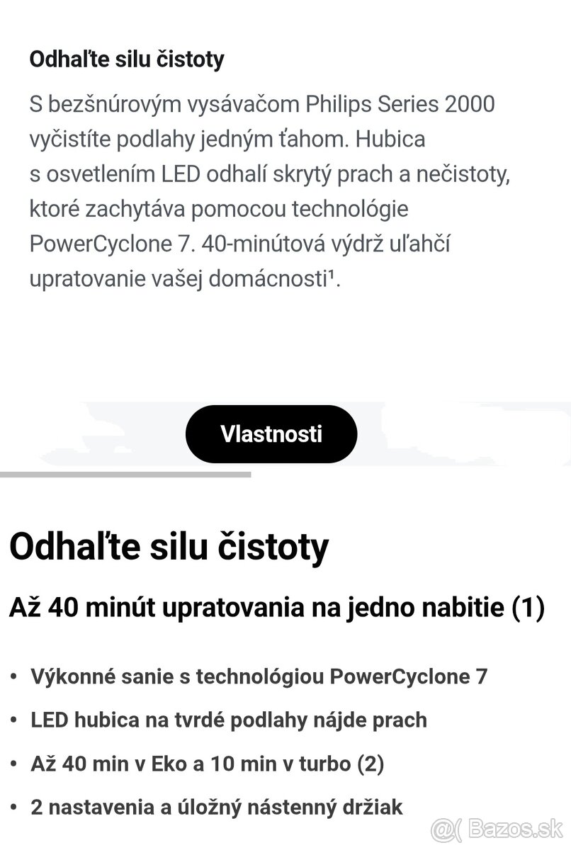 Tyčový vysávač Philips - Nový - 11