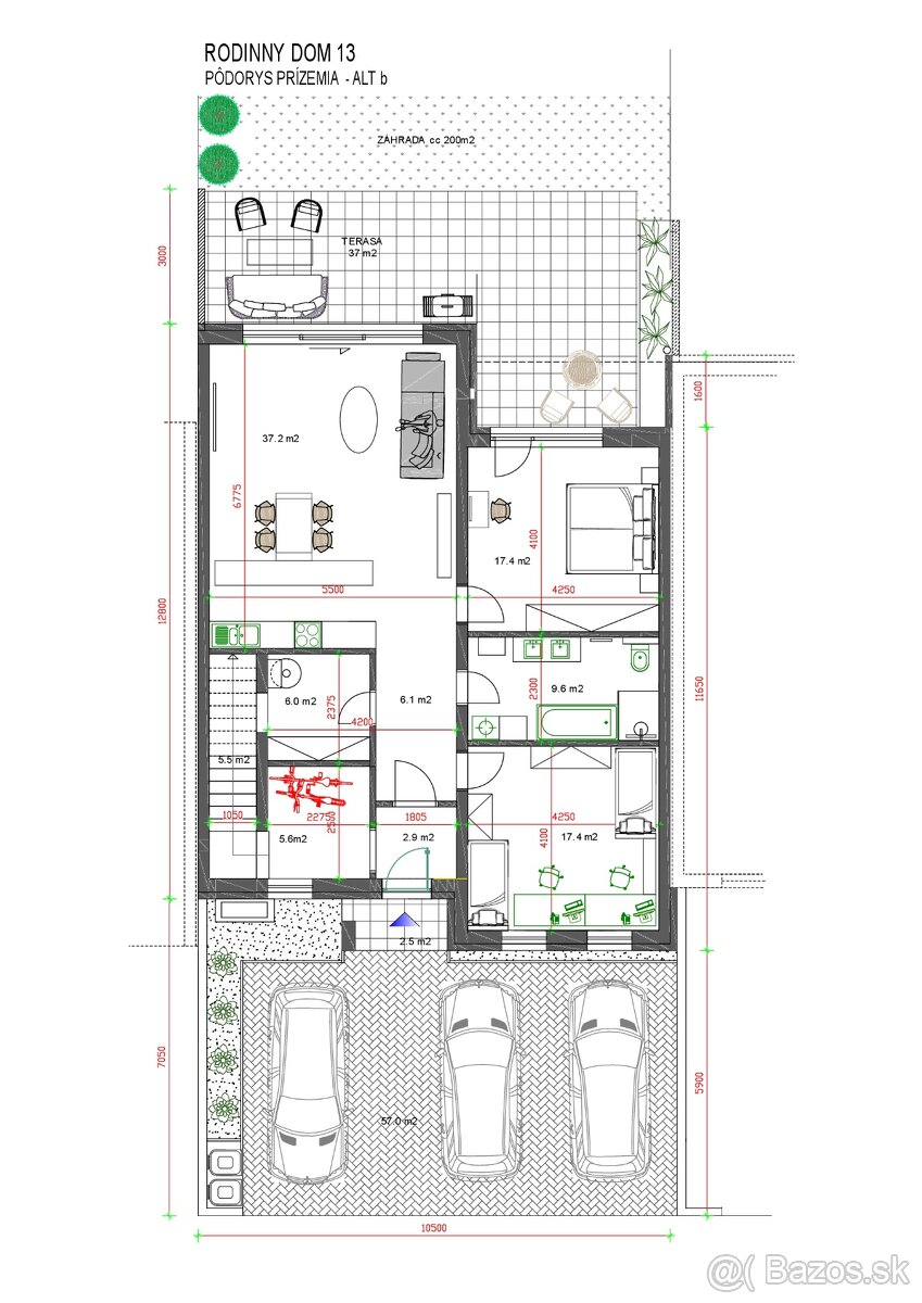 3 izbový byt so záhradou Šamorín - 11