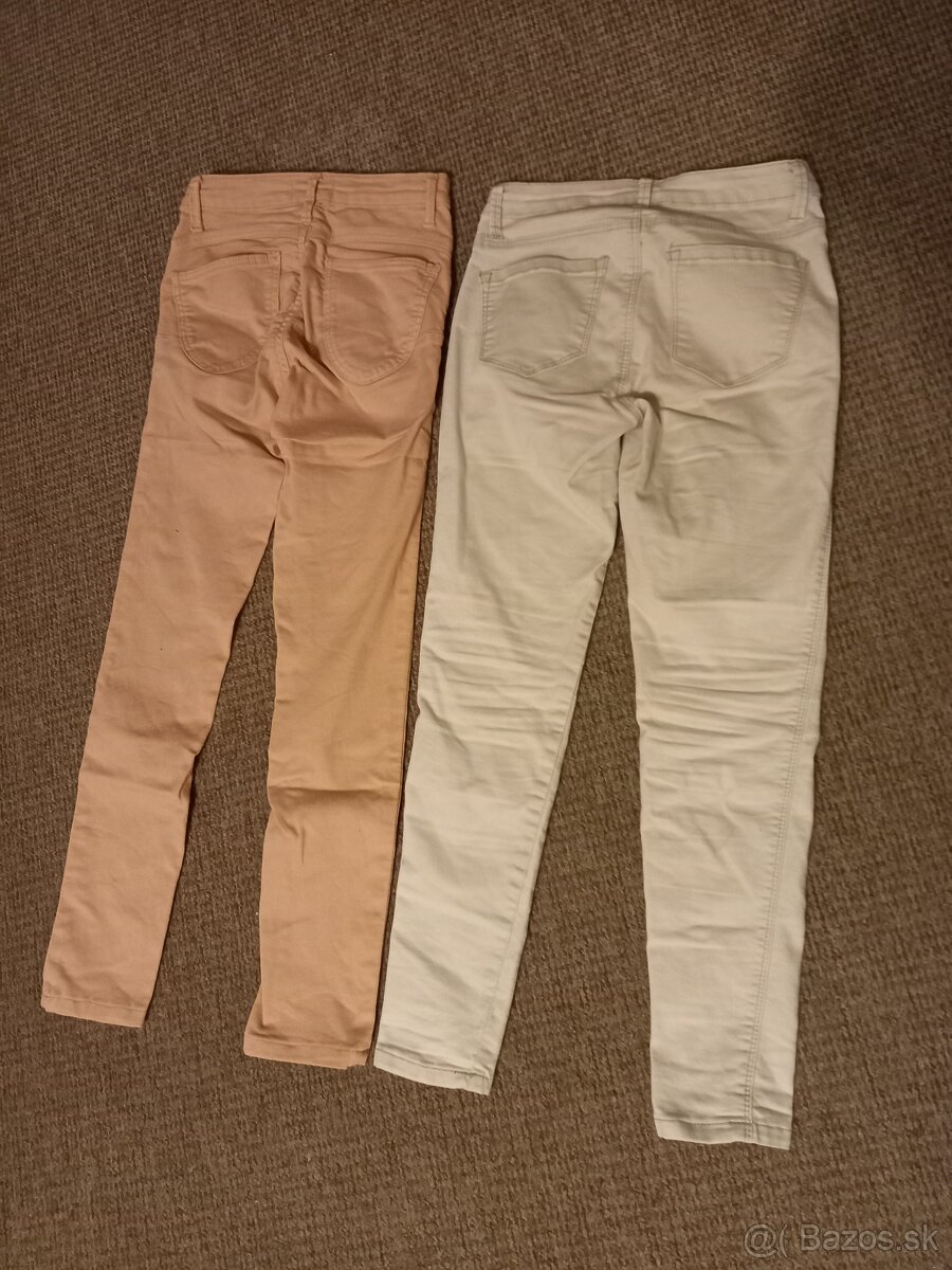 Dievč. rifle, nohavice, elasťáky veľ.XS,S, 164 + bunda - 11