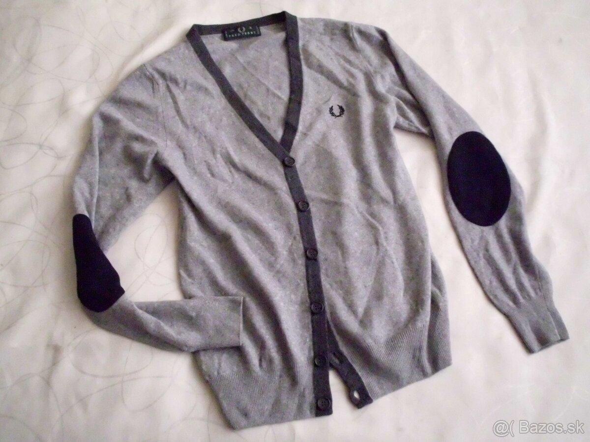 Fred Perry pánsky sveter vlna+kašmír M-S - 11