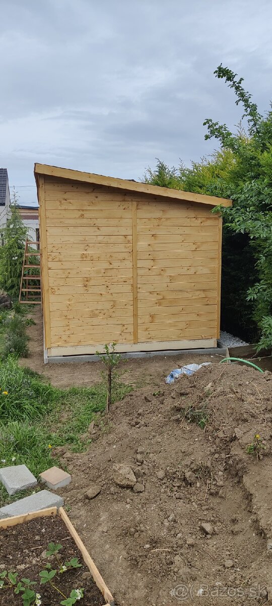 Záhradný drevený domček s terasou ZDARMA DOPRAVA CELA SR - 11