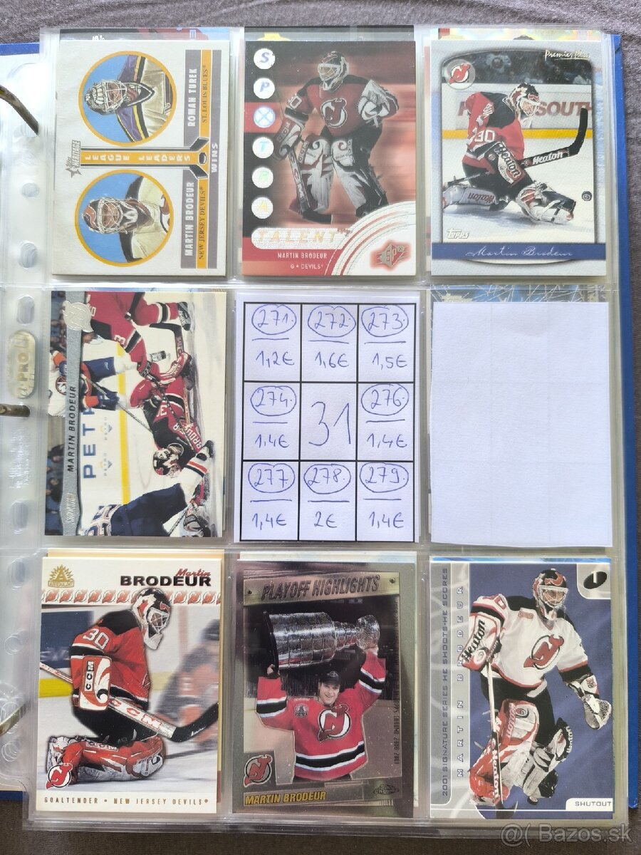 Hokejové kartičky - Martin Brodeur 2 - 11