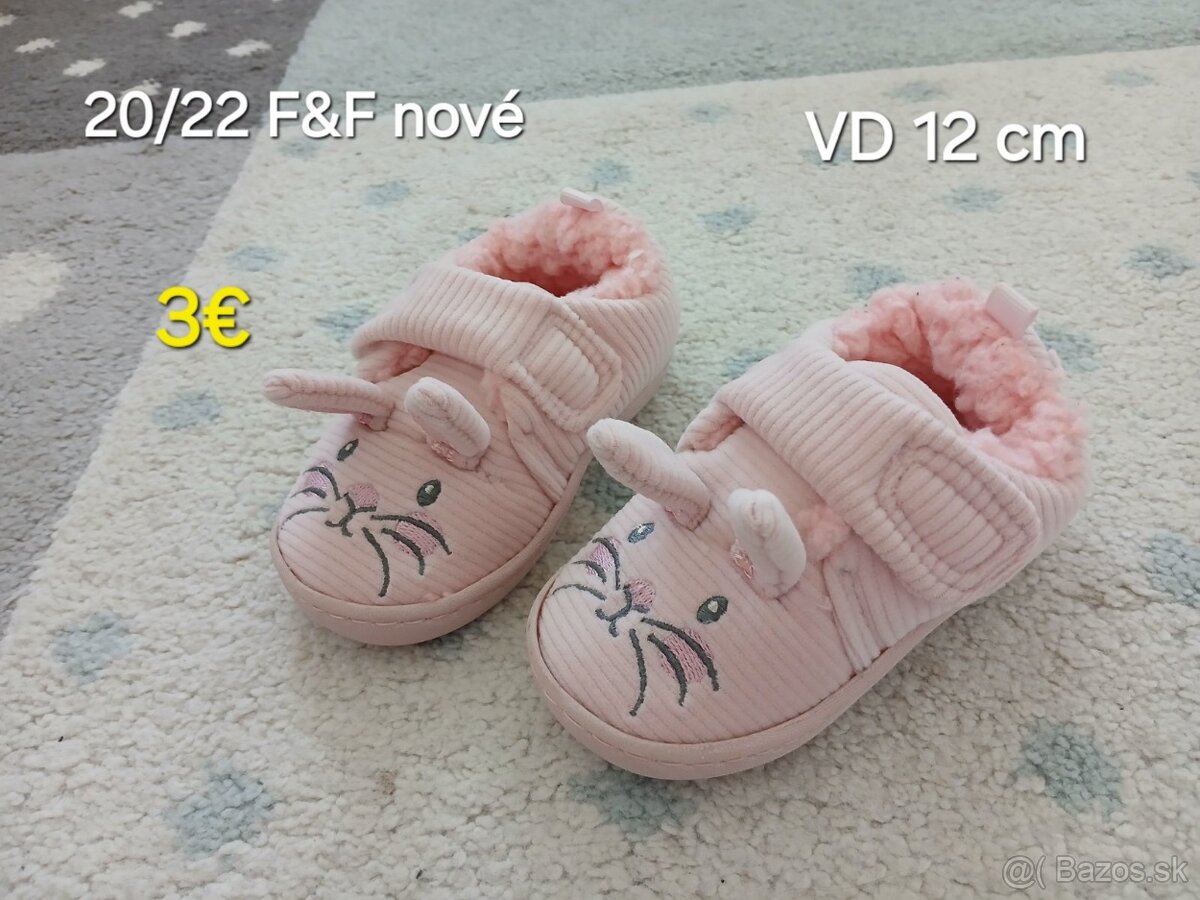 Dievcenske topanky, cizmy a papucky 21, 22 - 11