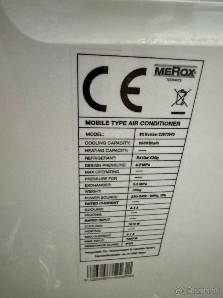 ❄️ IBA 99€ ❄️ Mobilná klíma 2,6 kW - 11
