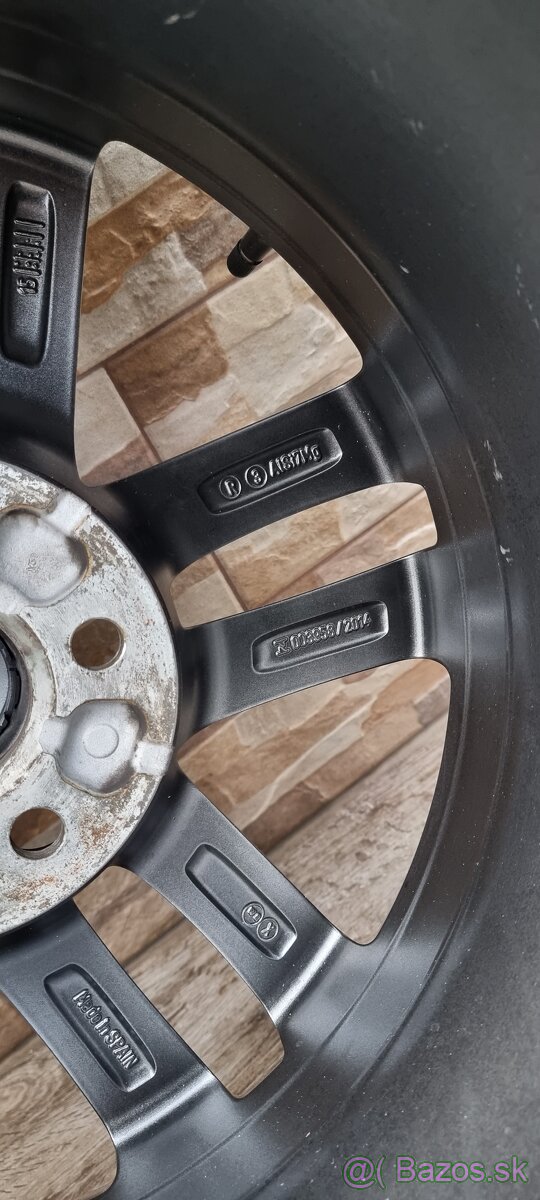 Predám orginal VW elektrony 5x100 r16 et46 J7, 215/45 letné - 11