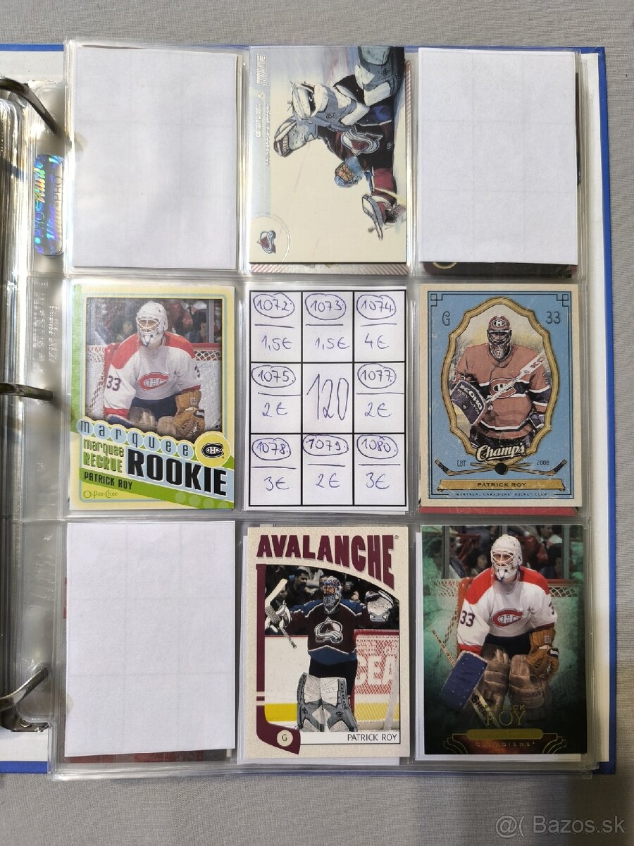 Hokejové kartičky - Patrick Roy 5 - 11