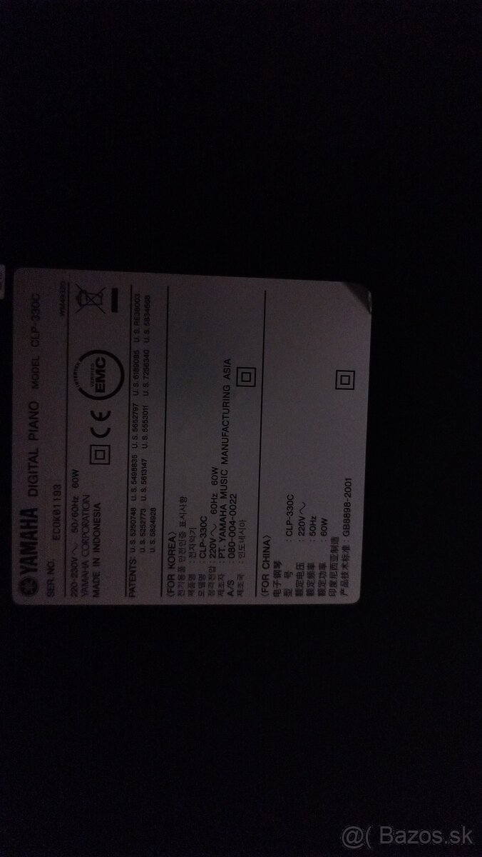 Yamaha Clavinova Clp 330 - klavír - 11