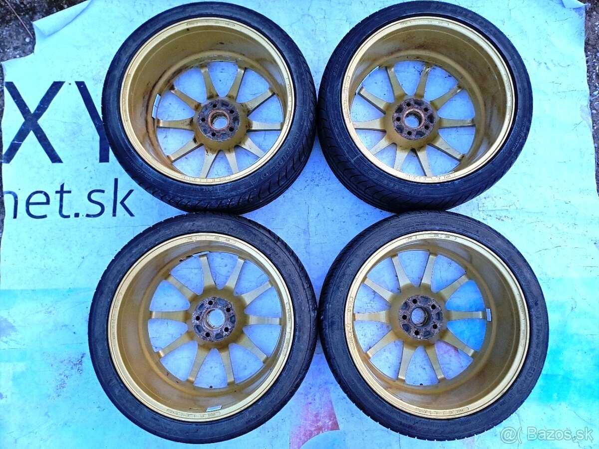 5x100 225 40 18 Dotz Zlaté+Chrom Audi VW Škoda Seat Mercedes - 11