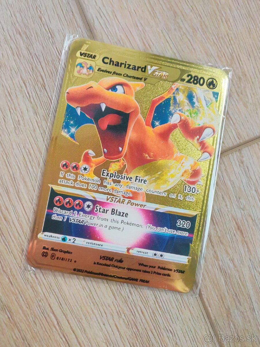 Kovové Pokémon karty - 11