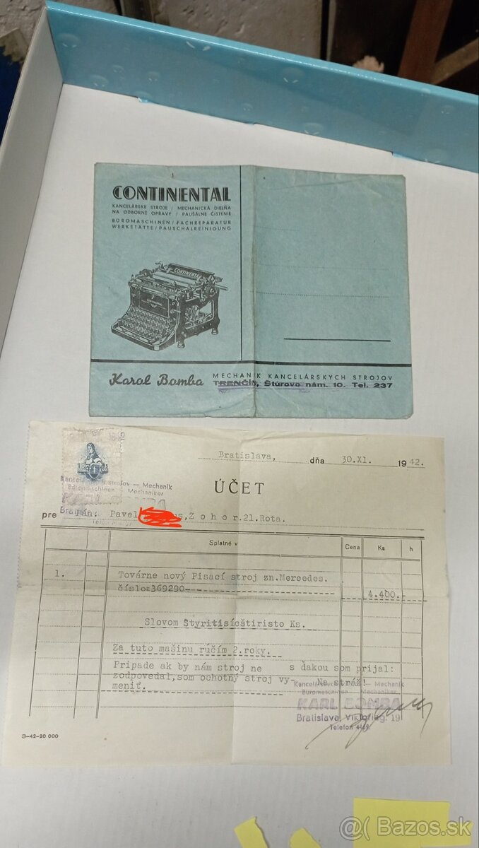 Preukaz starý- Slovenský štát... - 11