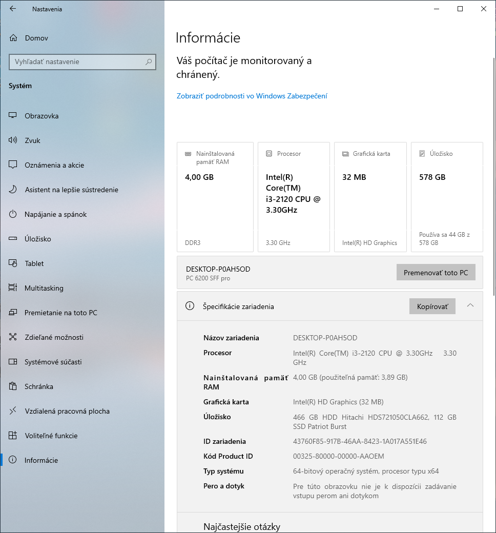 PC skrinku HP Compaq 6200 Pro SFF - predám. - 11