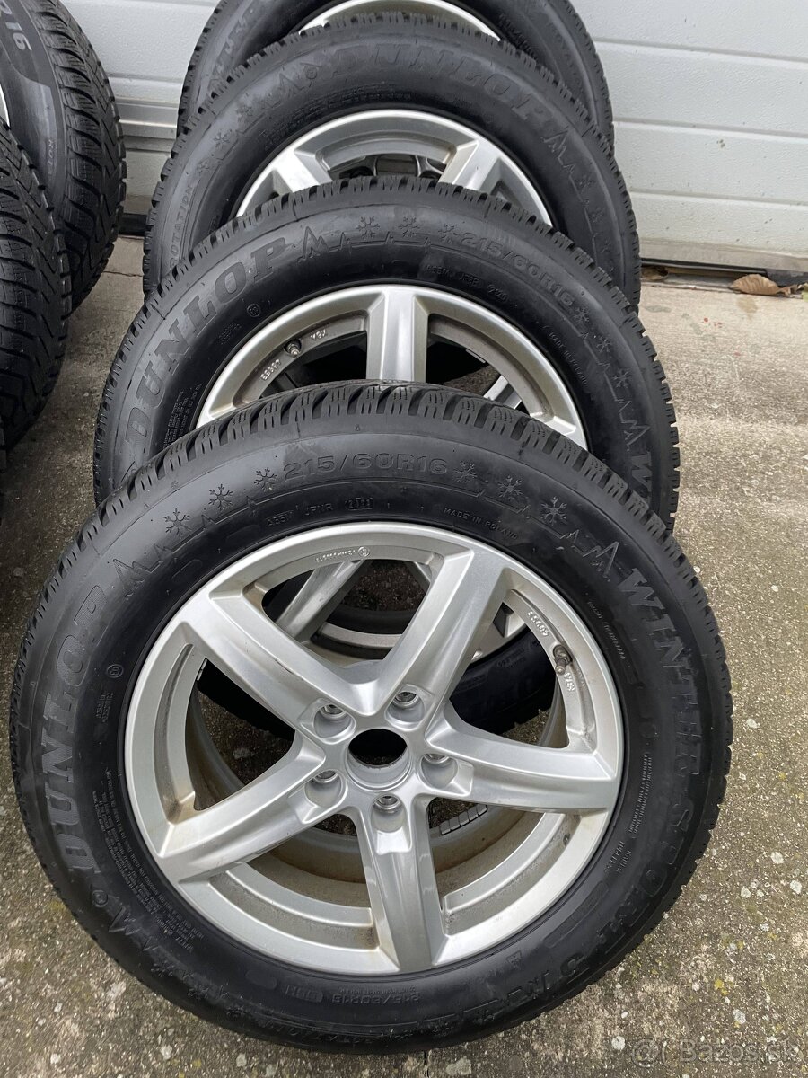 MOON Schwarz Orig.skoda Alu Disky 5x112 215 60 16 Zimné - 11