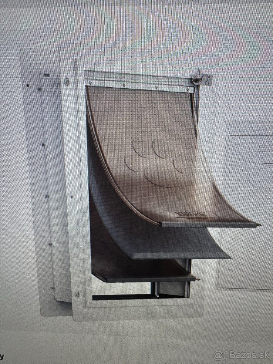 Prielez - kovové dvierka pre veľkých psov ca.30kg/ mačky - 11