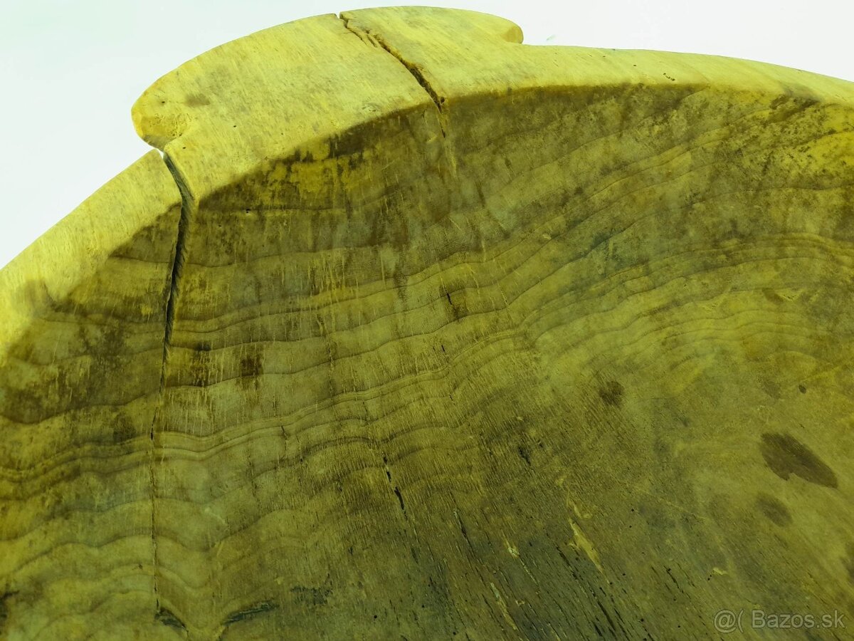 Stará drevená nádoba - Dlabaná miska - old wooden bowl - 11