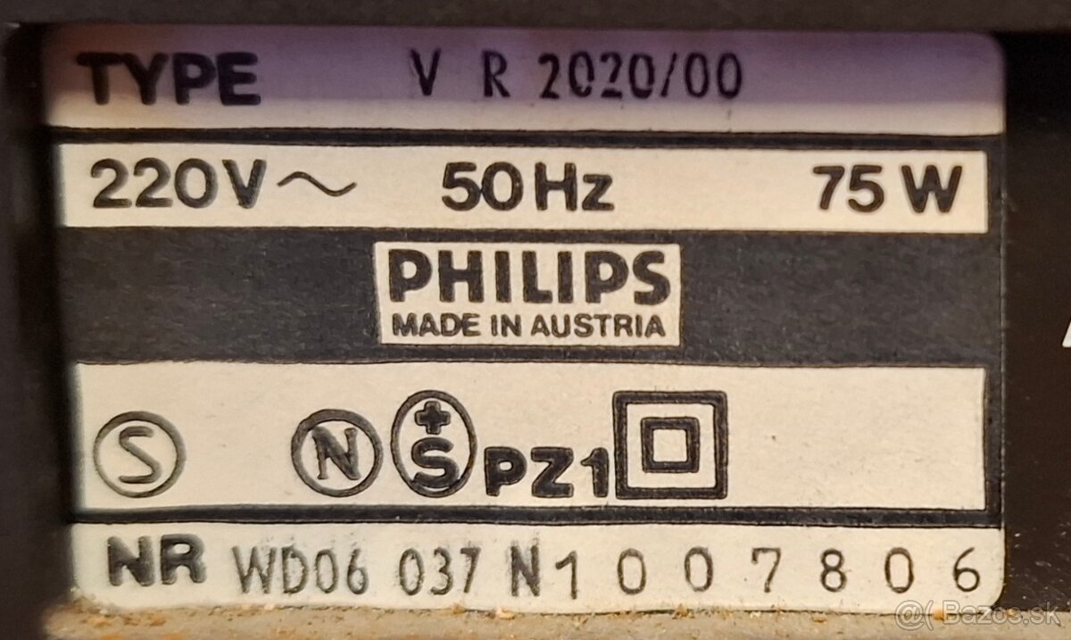 Predám vintage videorekordéry Philips Video2000 - 11