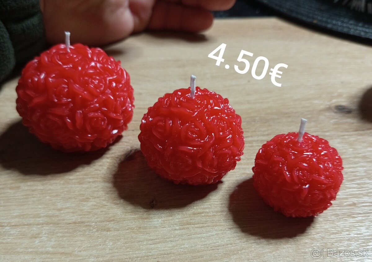 Sviečky dekorácia - 11