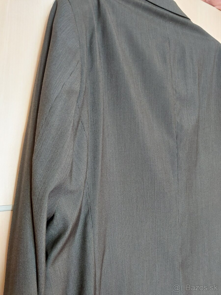 Pánsky oblek Antracit prúžok - 11