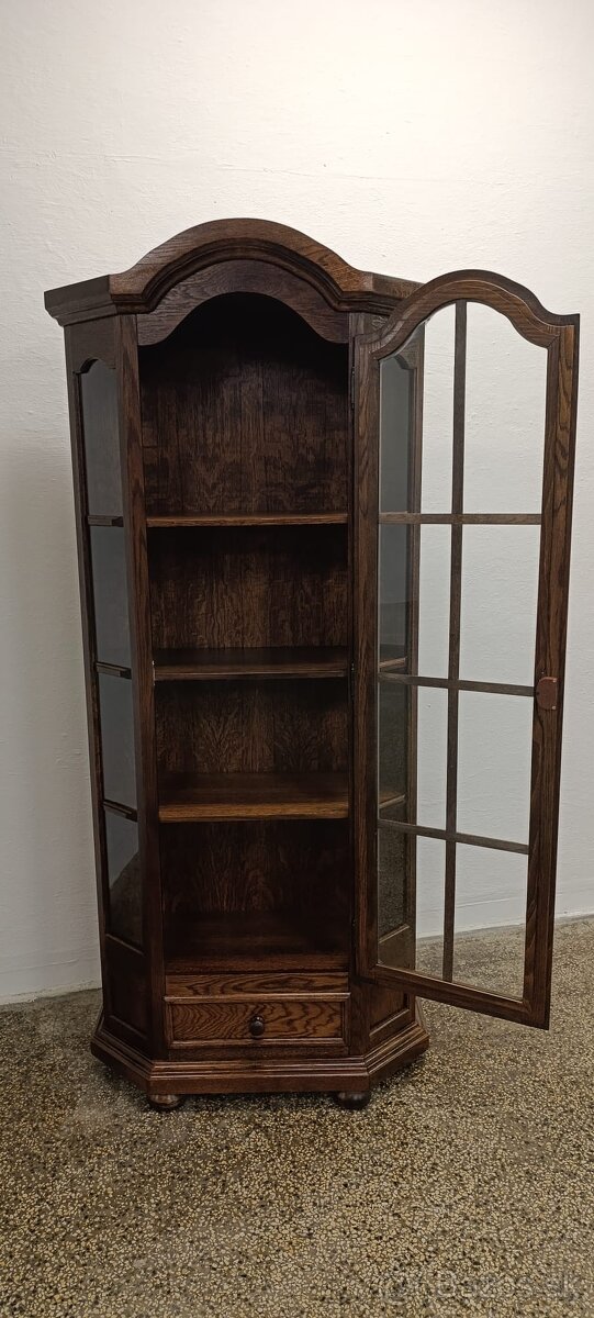 Rustikální vitrína, nábytek z masívu, Nábytek s příběhem - 11