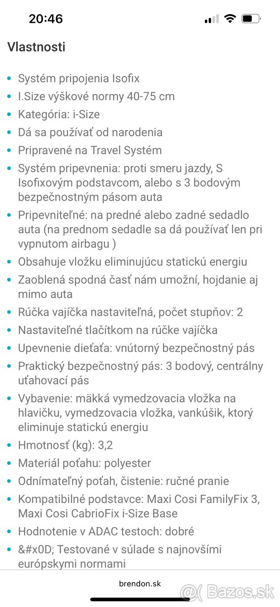 Maxi-Cosi CabrioFix vajíčko do auta - 11