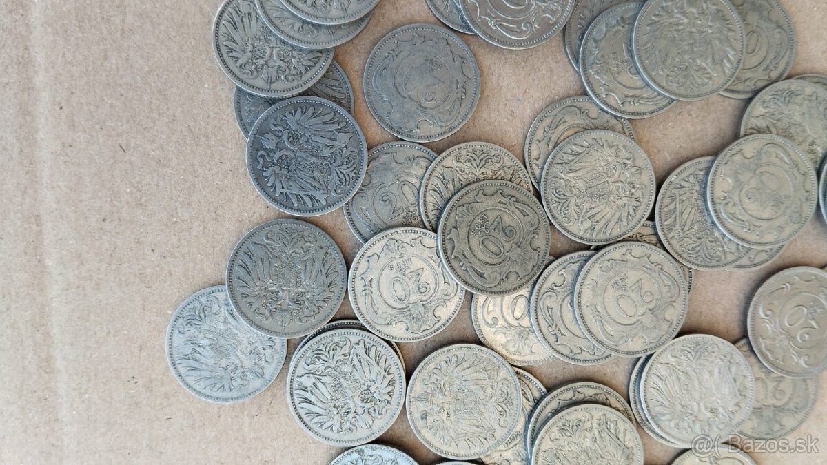 51 helleru 20 RU, rakousko uhersko mince + mince 20hal. - 11