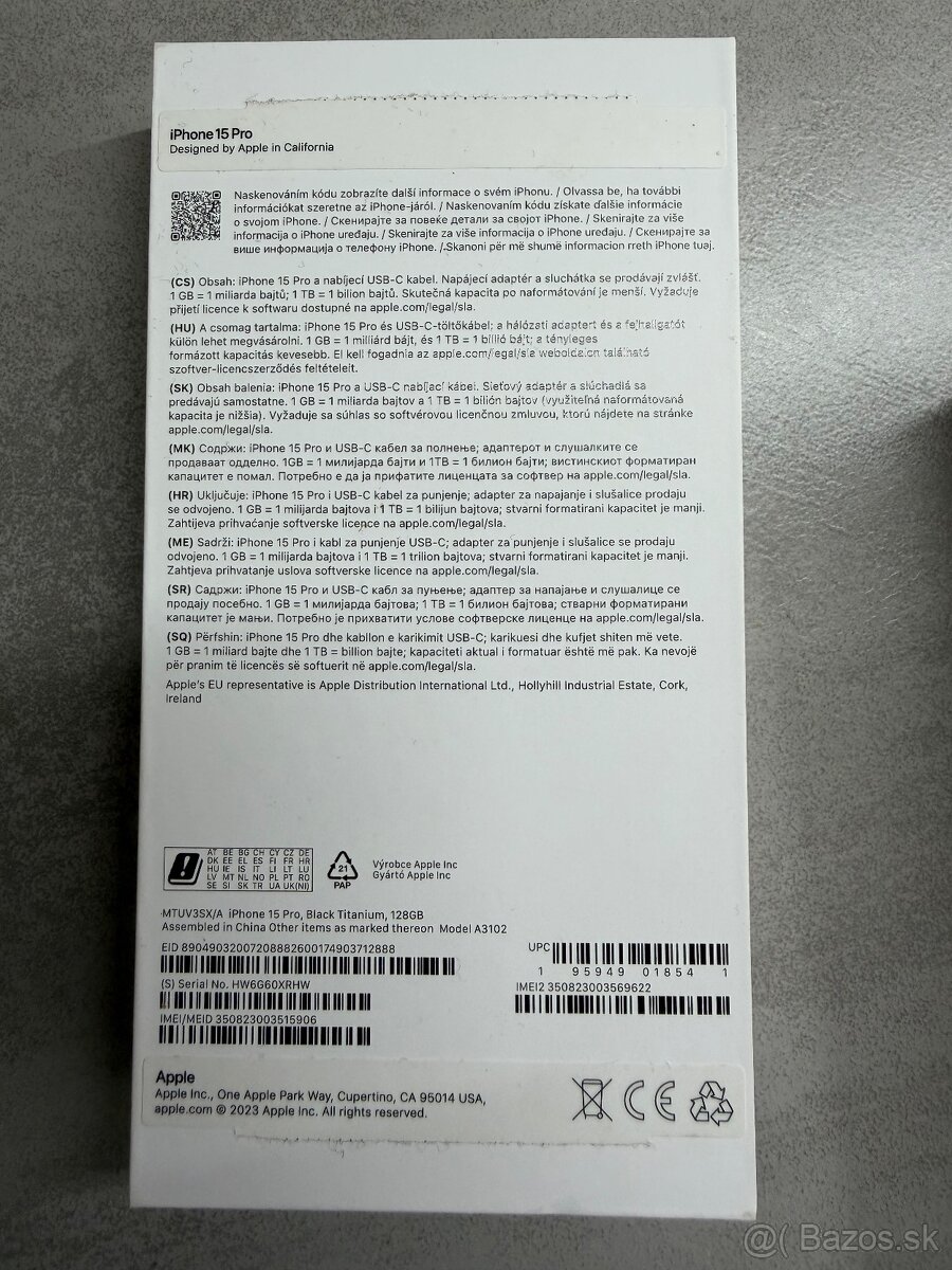 iPhone 15 pro, black titanium, 128GB - 11