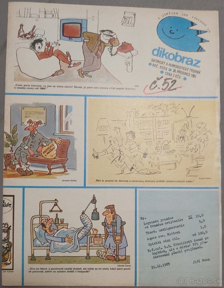 PREDÁM DIKOBRAZ KOMPLETNÝ ročník 1983 - 11