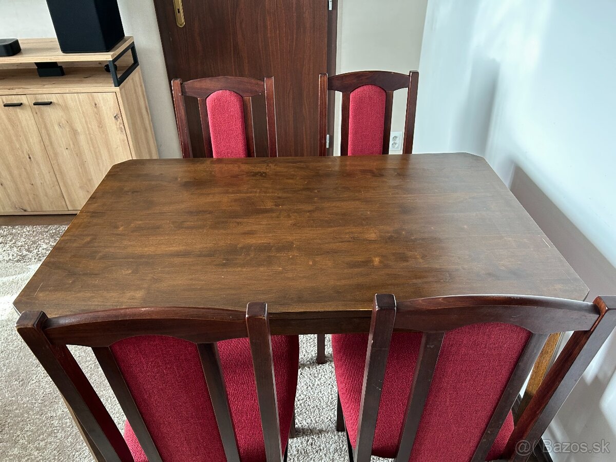Jedálenský stôl a 4 stoličky - 11