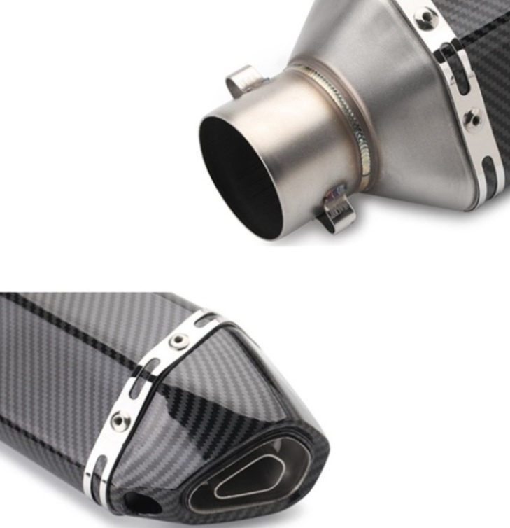 Športový, ladený univerzálny moto výfuk + DB Killer Nový - 11