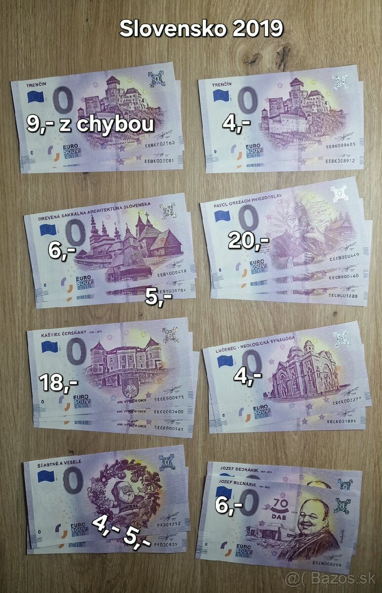 Na predaj - 0 Eurosuvenírové bankovky rôznych štátov sveta. - 11