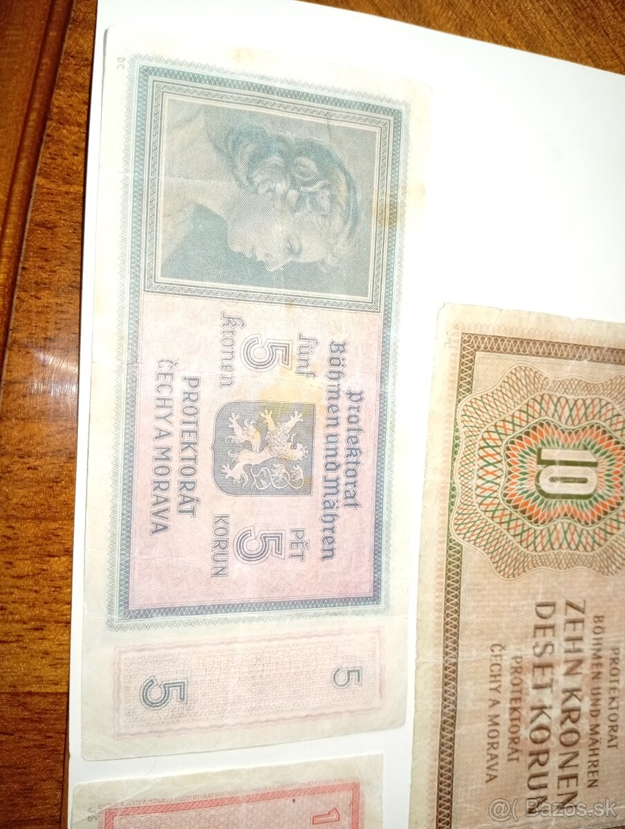 SESTAVA BANKOVEK 1-1000 K, 40. LÉTA, VŠE NEPERFOROVANÉ - 11