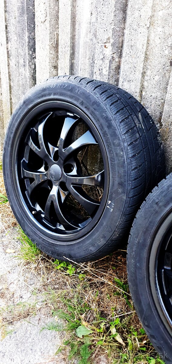 predam 17" cierne kolesa VW (disky + zimne pneu) - 11