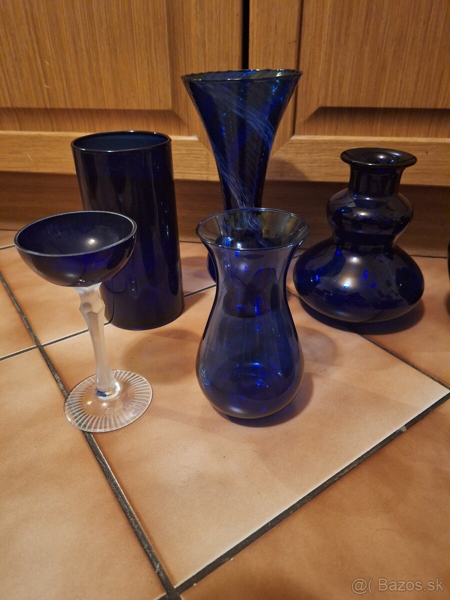 Modré kobaltove sklo - 11