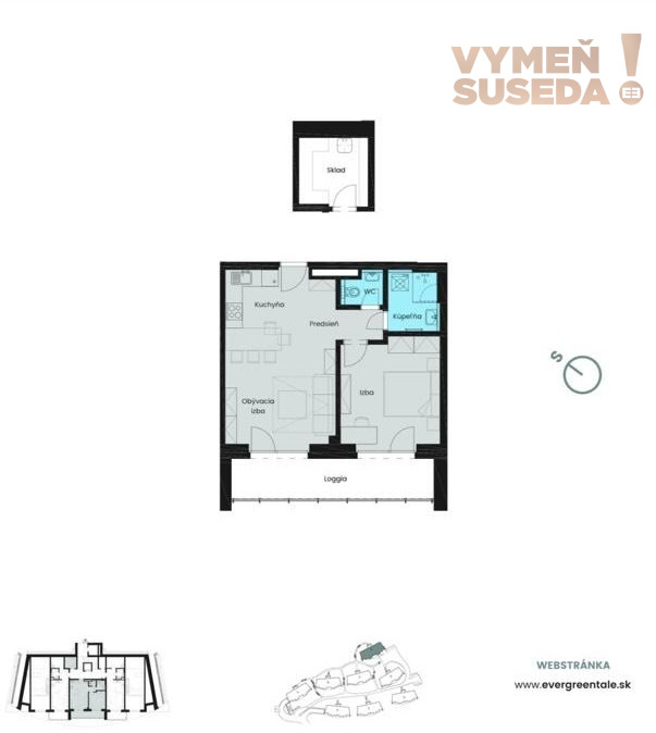 VYMEŇ SUSEDA – Na predaj exkluzívny 2 izbový apartmán v ikon - 11