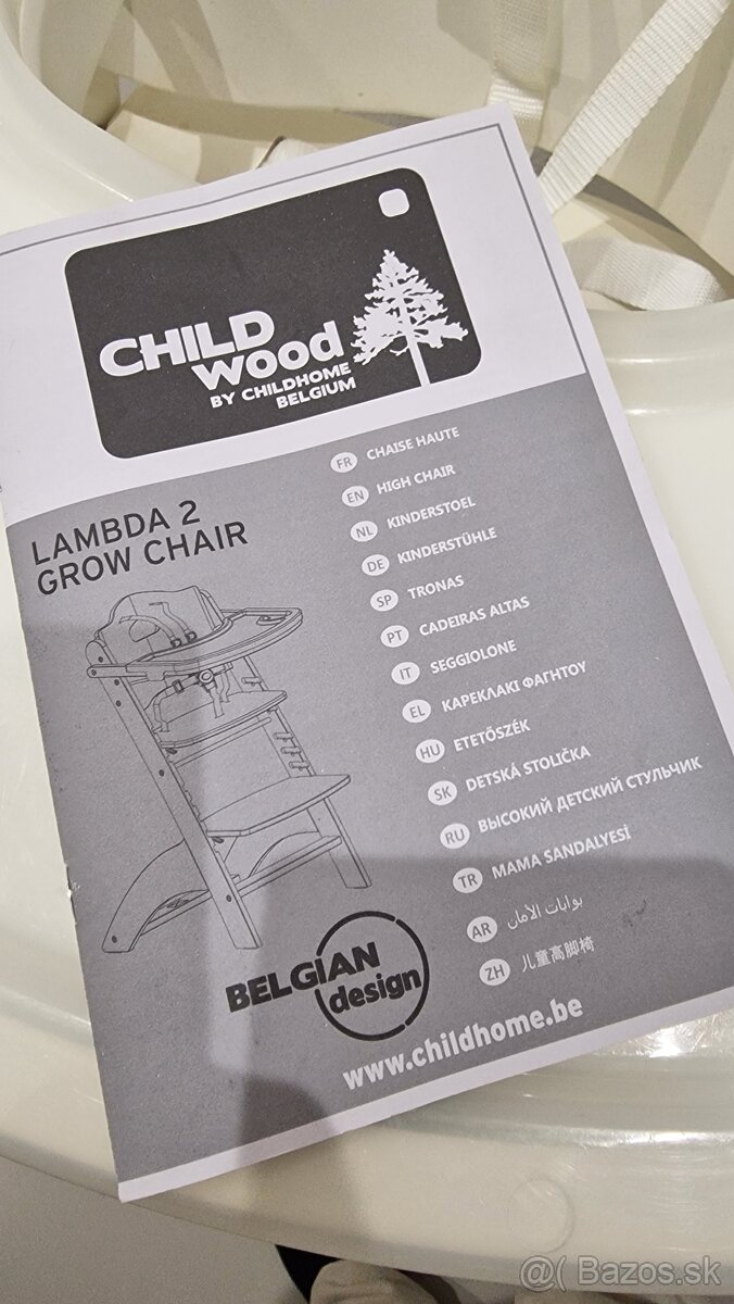 Childhome Lambda 2 – variabilná stolička (od 6 mes. do 85 kg - 11