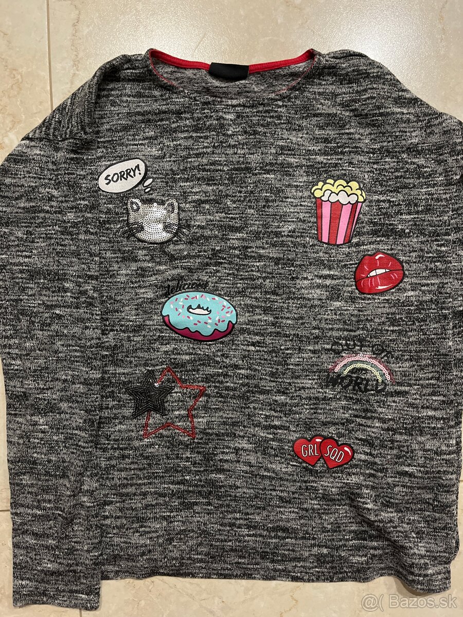 Dievčenské tričká s dlhým rukávom - 11