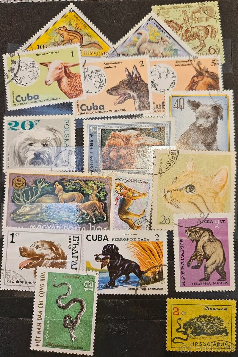 Poštové známky 1 - 11