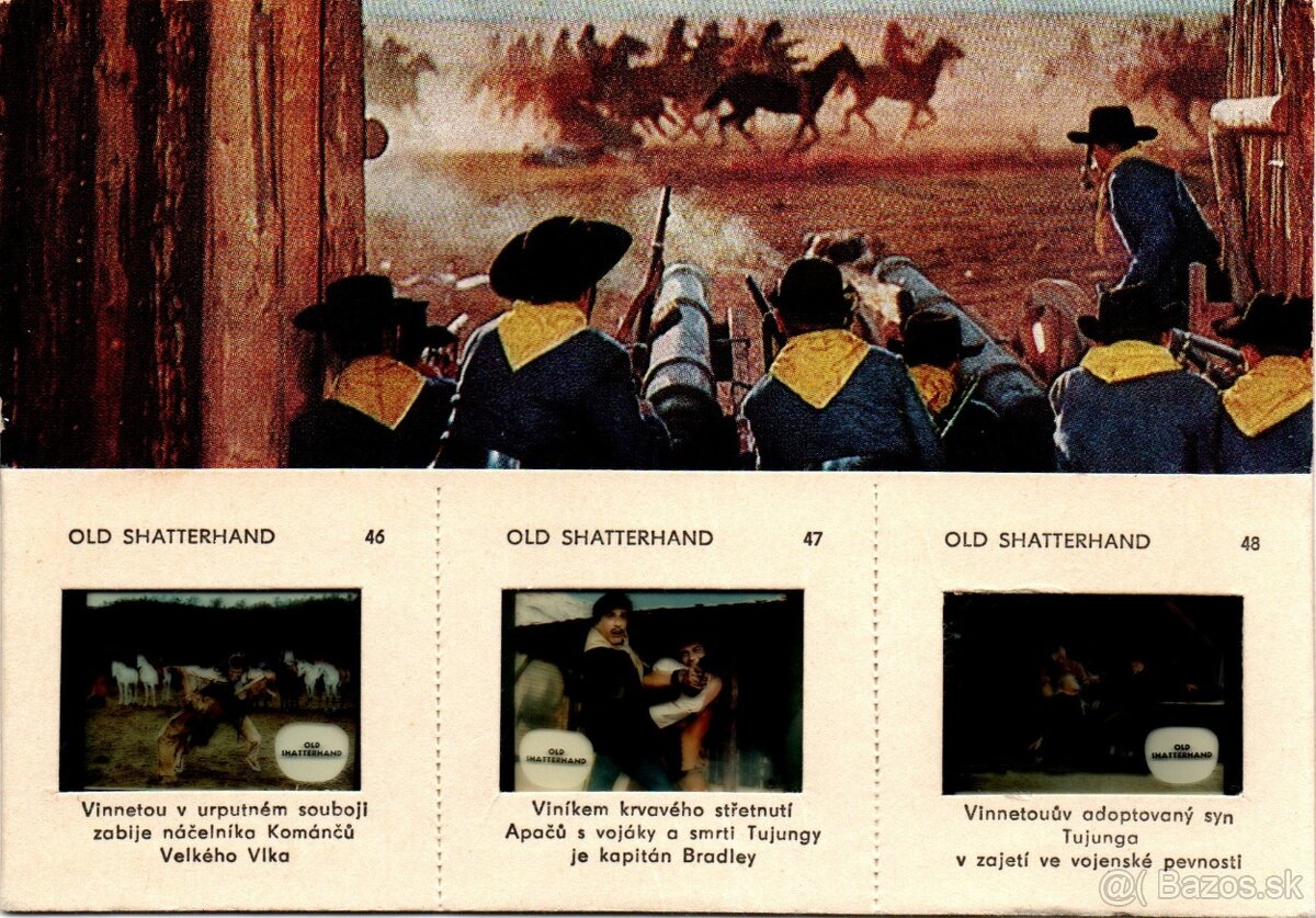 WINNETOU POHLADNICE S DIAPOZITIVMI - 11