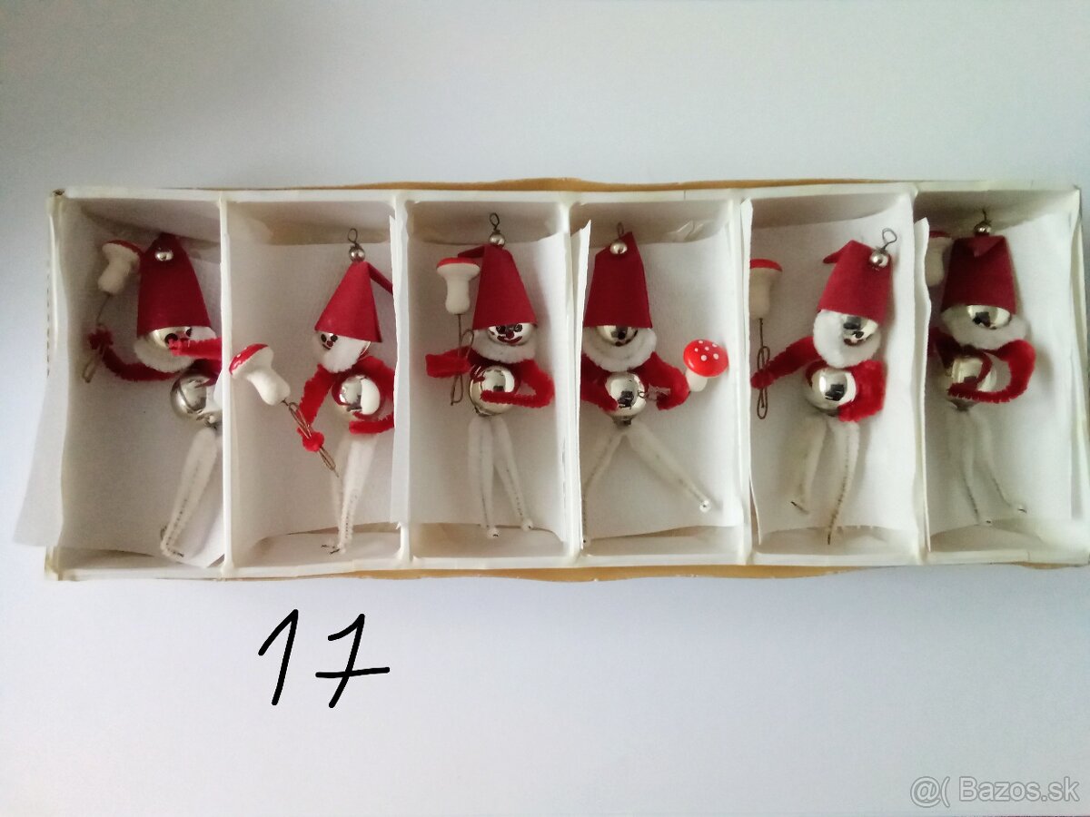 Staré, vánoční ozdoby -baňky a různé - vianočné ozdoby - 11