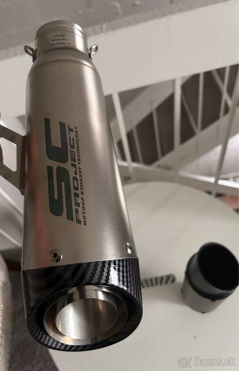 Športový  Nerezový  ladený univerzálny moto výfuk SCProject - 11