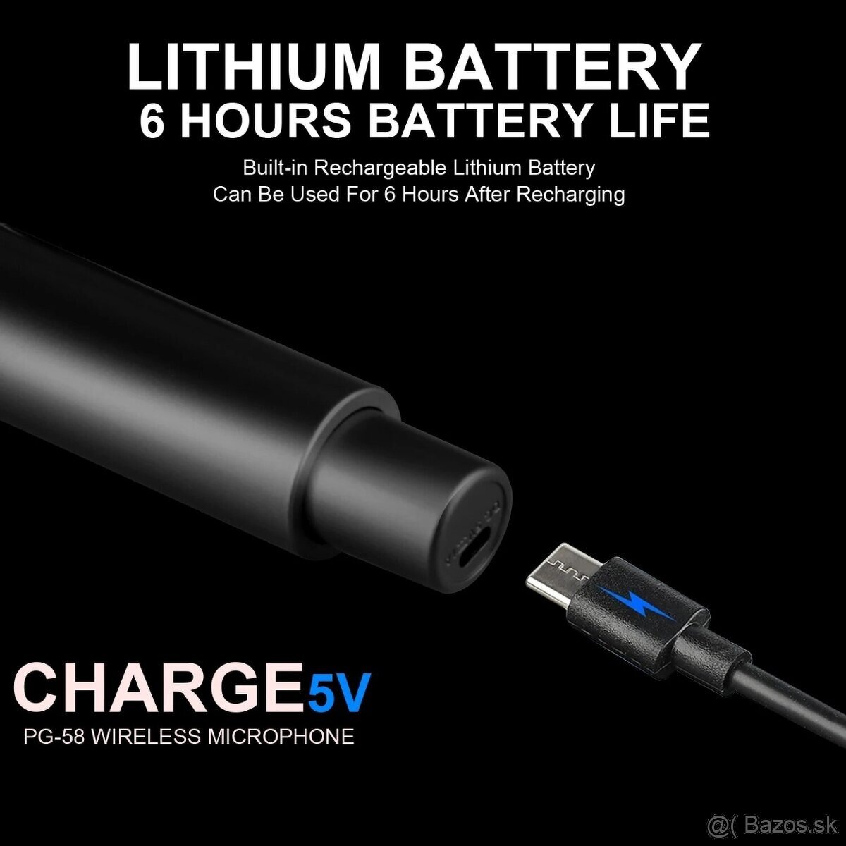 Digitálny mikrofón bezdrôtový + komplet : nový a zabalený - 11