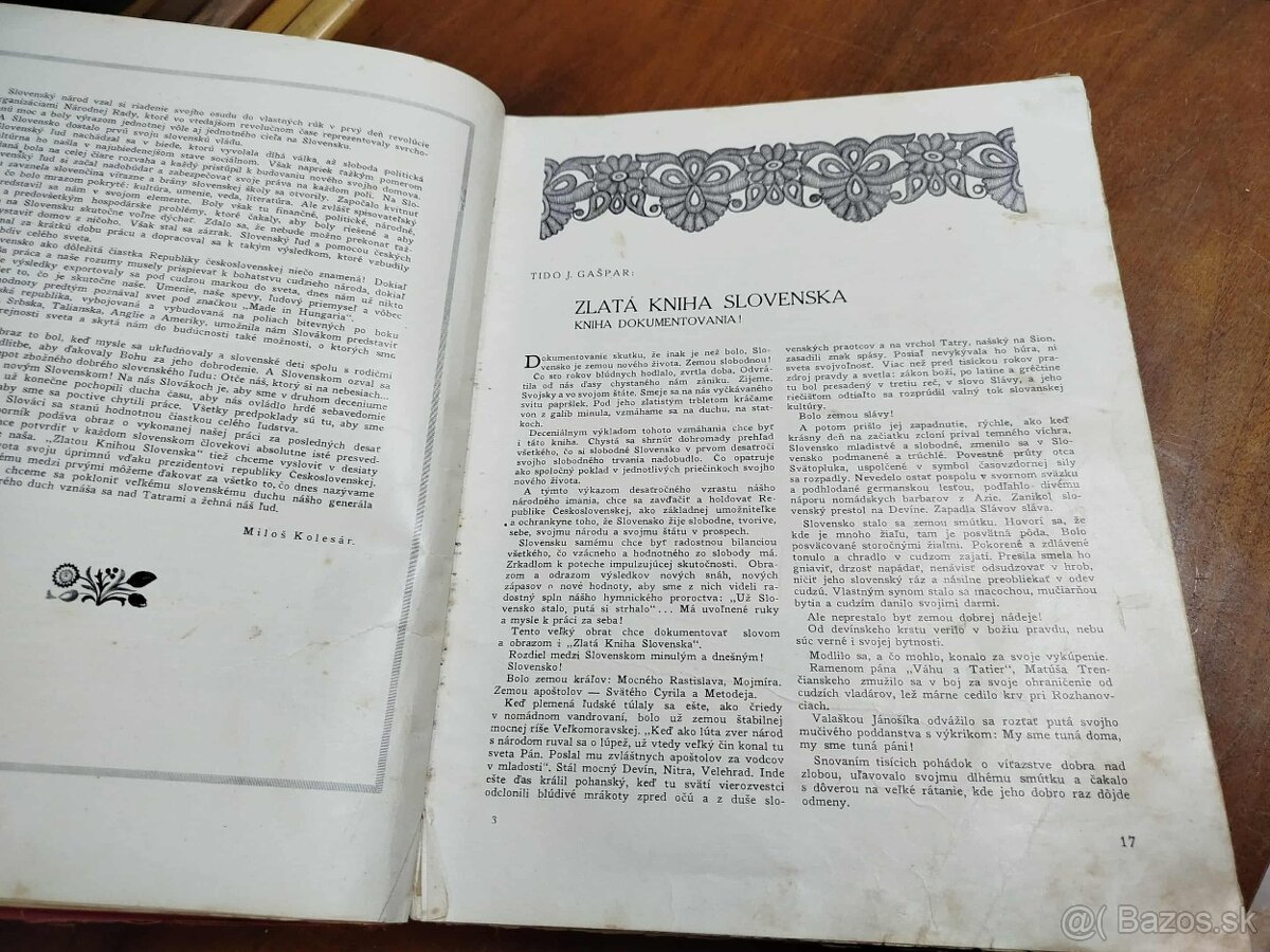 ZLATÁ KNIHA SLOVENSKA 1918 – 1928--Kolesár Miloš--1929--Jubi - 11