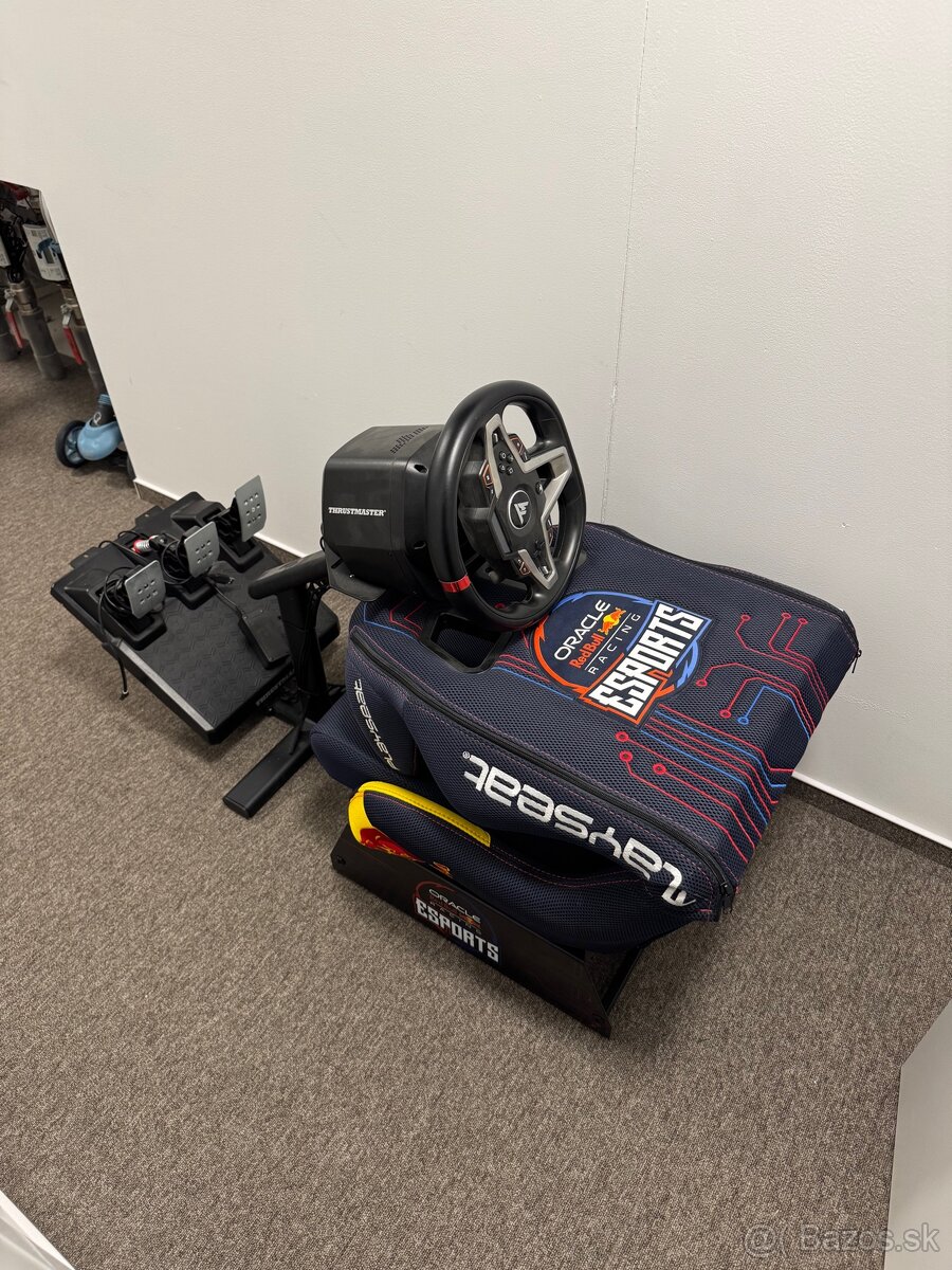 Herná závodná sedačka + volant - 11