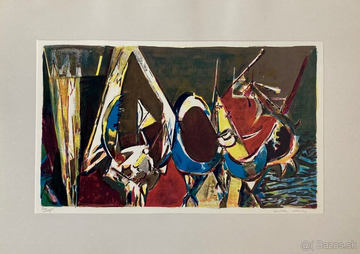 6 farebných litografií Endreho Nemesa, 1953 - 11