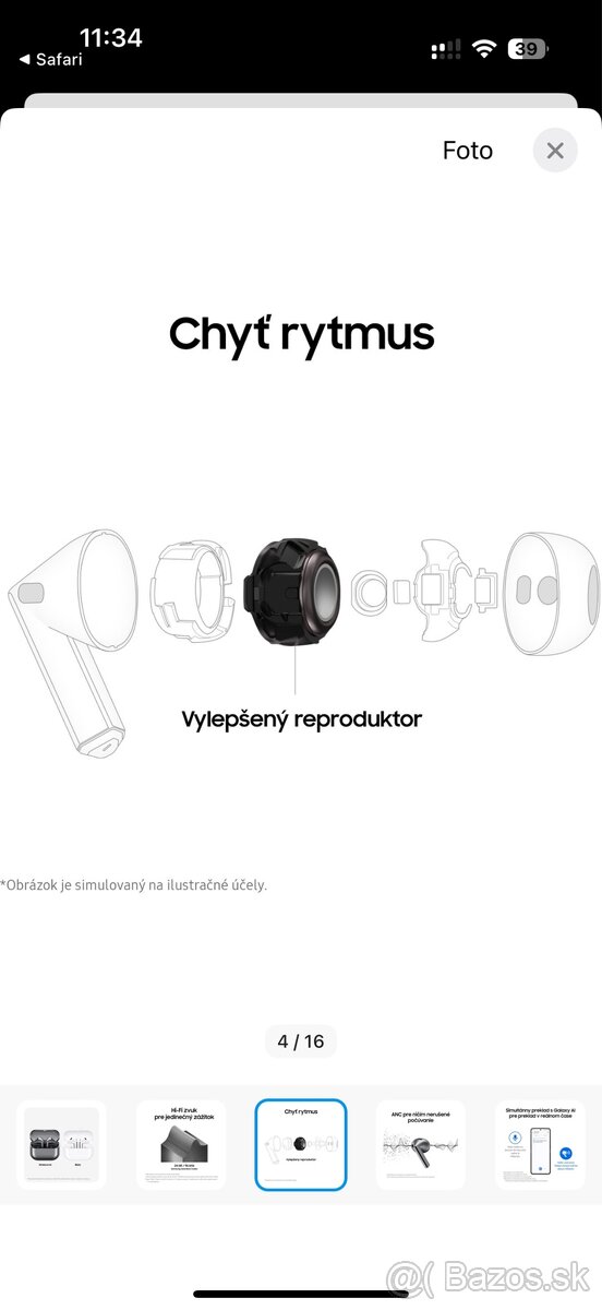 Samsung Galaxy Buds3, SM-R530NZWAEUE, Biela - 11