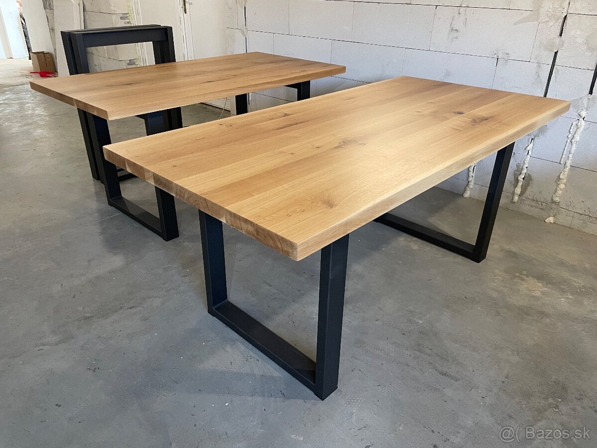Masívny dubový stôl - Jedálenský - 11