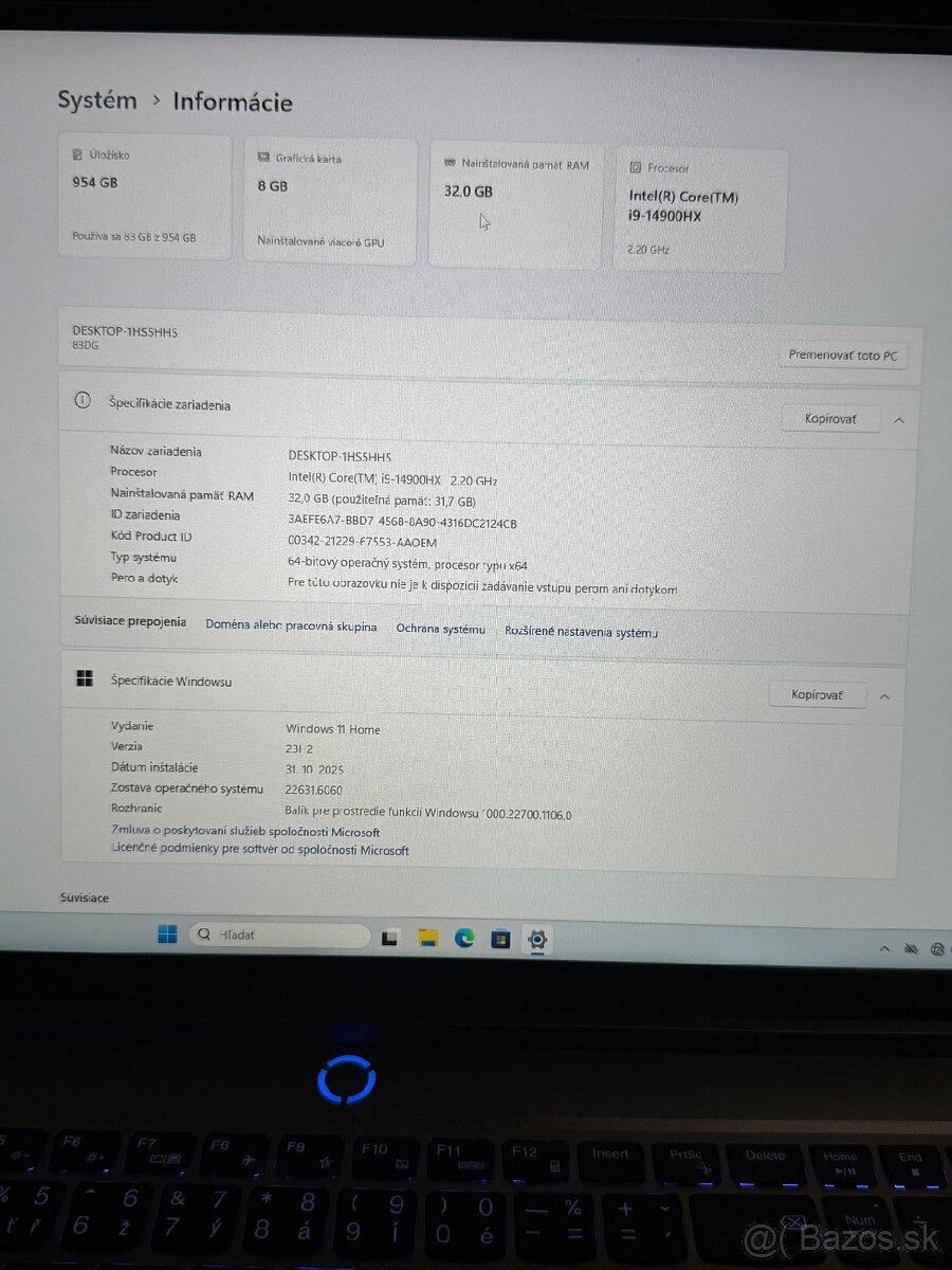 Lenovo Legion 5 – i9-14900HX, RTX 4070, záruka - 11