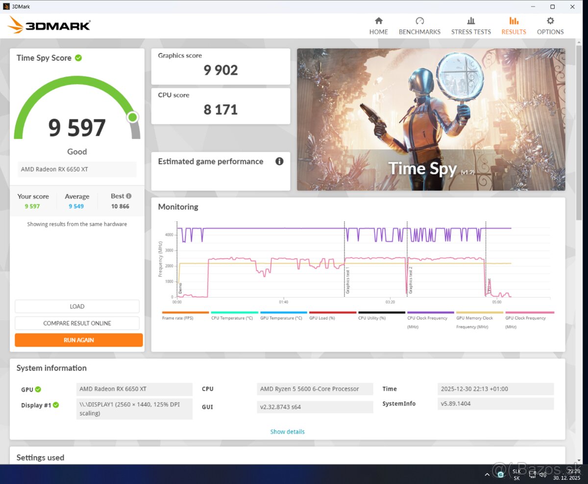 MSI Radeon RX 6650 XT MECH 2X 8GB OC - 11