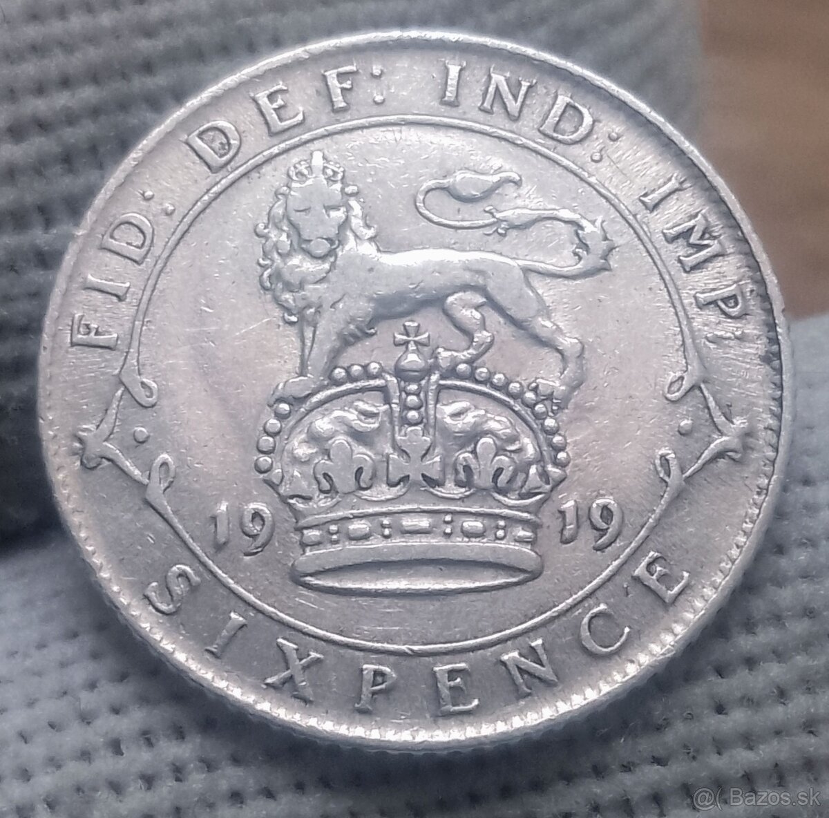 Strieborné 6 pence. - 11